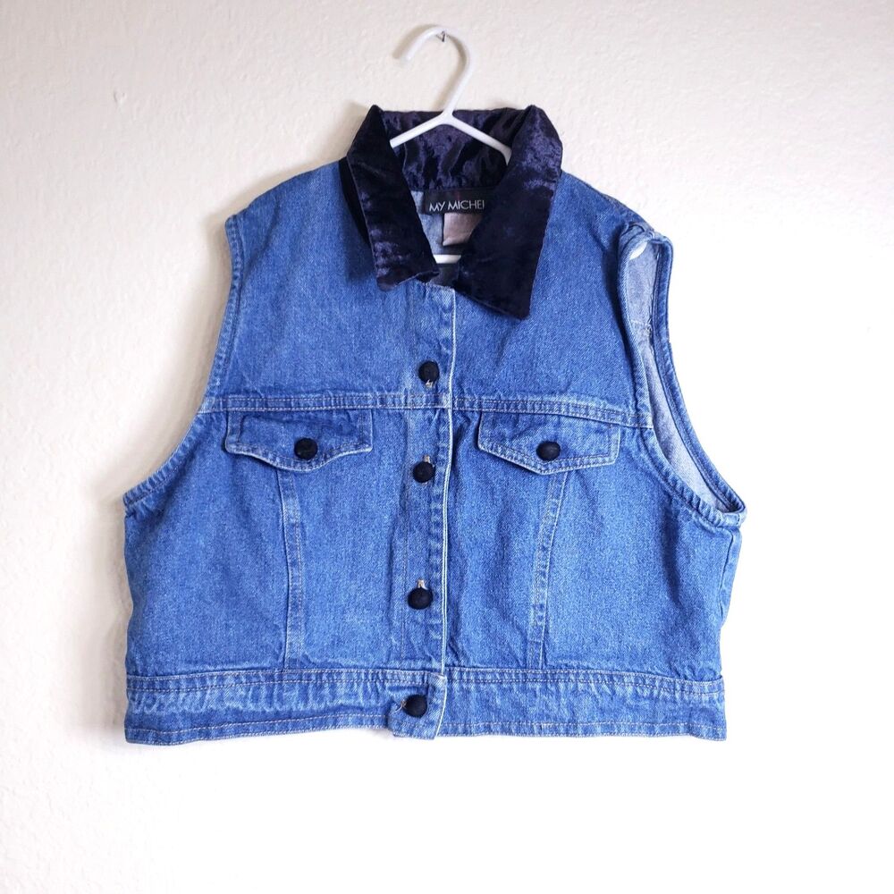 My Michelle Blue Jean 90's Vintage Girls Vest
